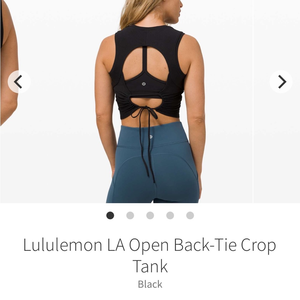 Lululemon LA open back tie tank